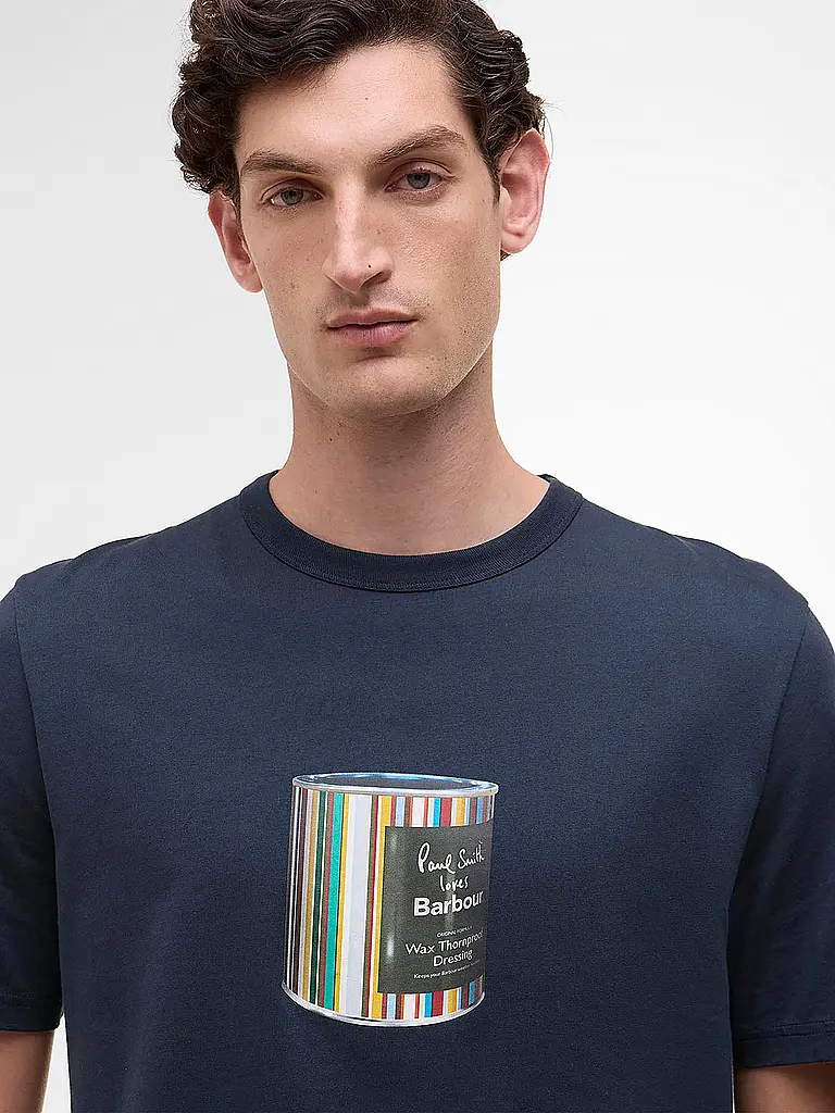 BARBOUR | Paul Smith loves Barbour T-Shirt Wax Can Graphic | 