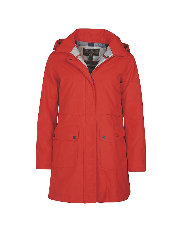 barbour jacke rot