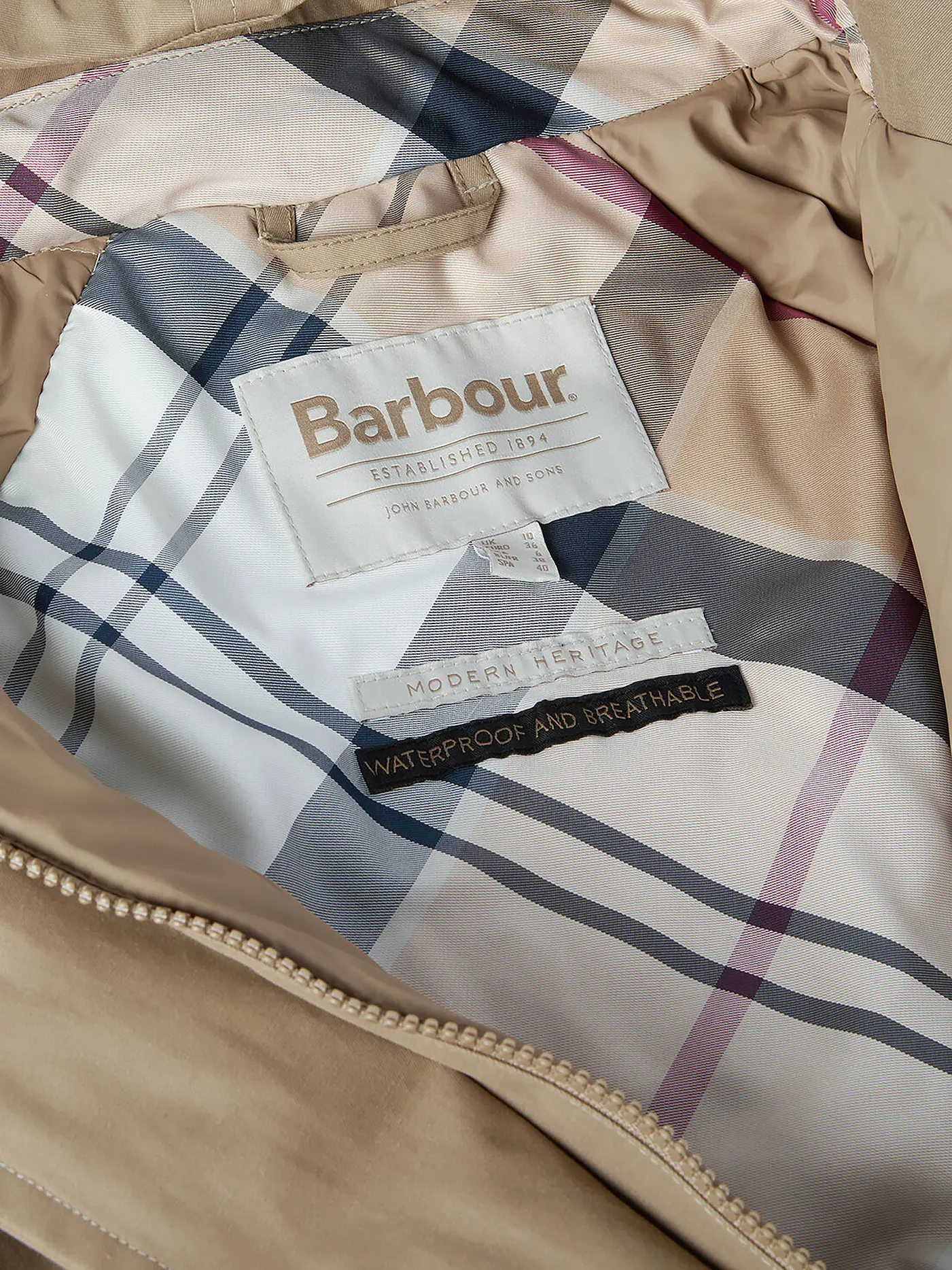 BARBOUR | Regenjacke SADIE  | beige