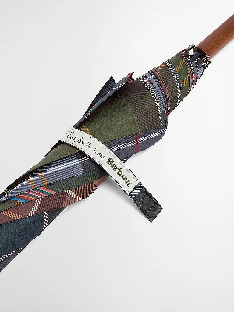 BARBOUR | Regenschirm BARBOUR X PAUL SMITH | 