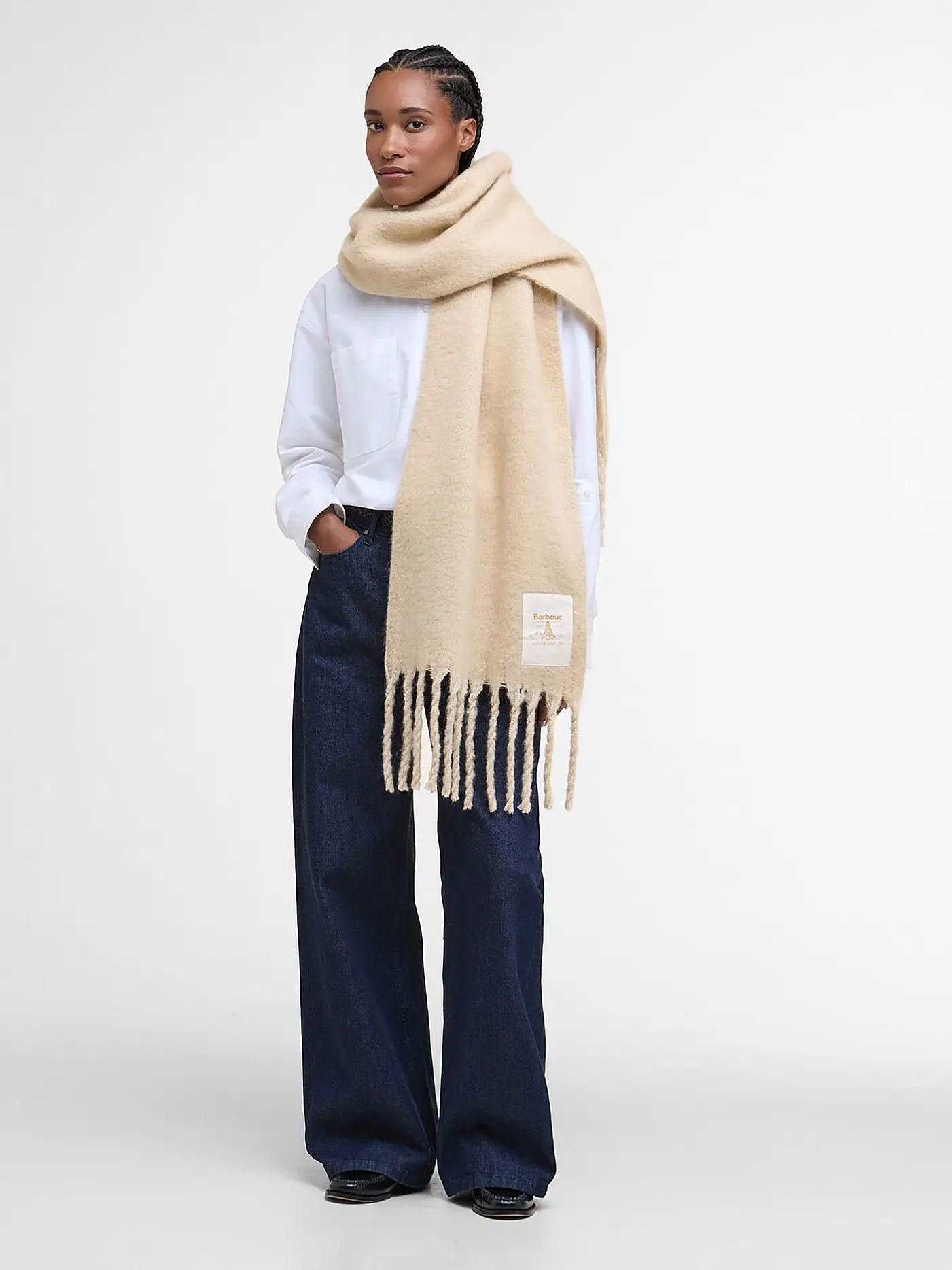 BARBOUR | Schal ELLISON | creme