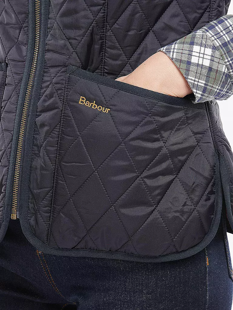 BARBOUR | Steppgilet FLEECE BETTY | dunkelblau