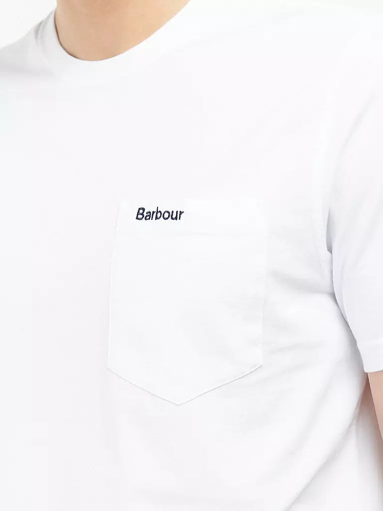 BARBOUR | T-Shirt LANGDON | weiss