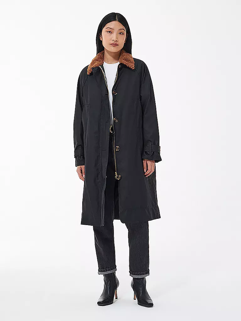 BARBOUR | Trenchcoat MALALA WAX | schwarz