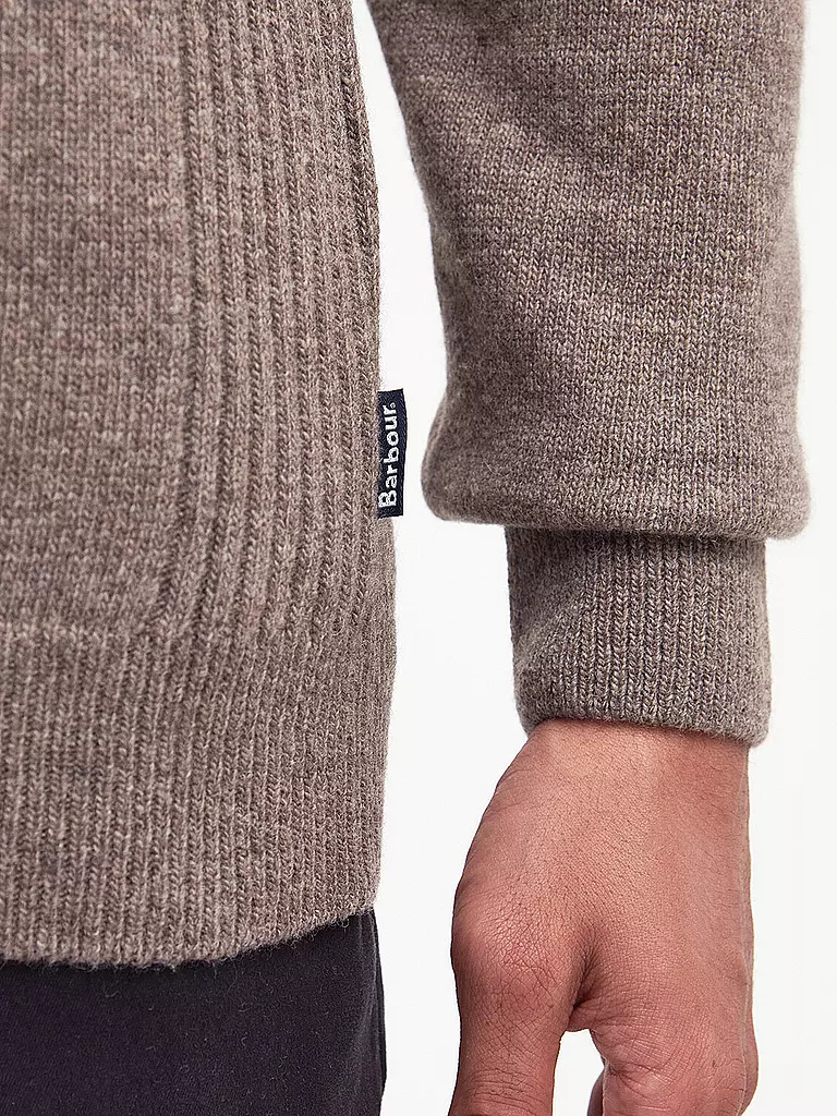 BARBOUR | Troyer Pullover HOLDIN  | hellbraun