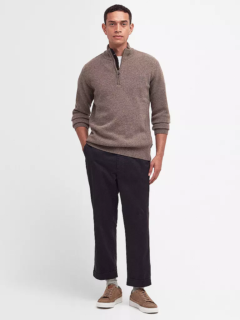 BARBOUR | Troyer Pullover HOLDIN  | hellbraun