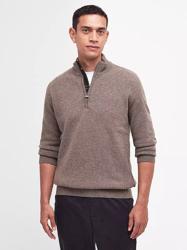 BARBOUR | Troyer Pullover HOLDIN  | hellbraun