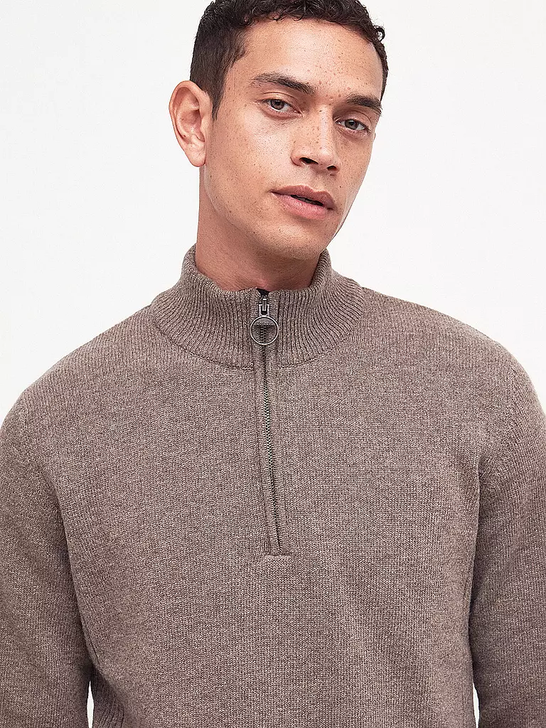 BARBOUR | Troyer Pullover HOLDIN  | hellbraun