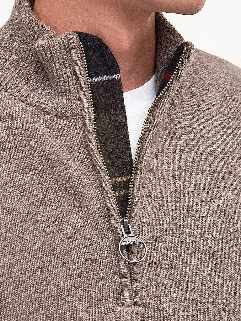 BARBOUR | Troyer Pullover HOLDIN | dunkelrot