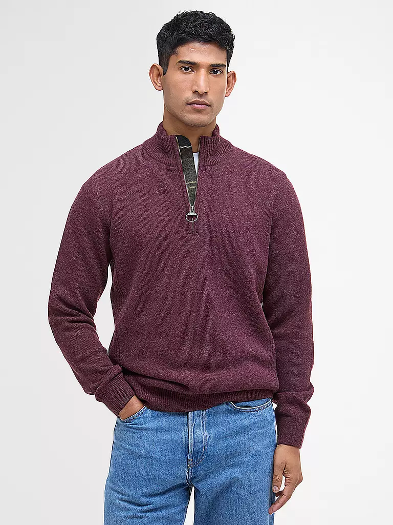 BARBOUR | Troyer Pullover HOLDIN | hellbraun