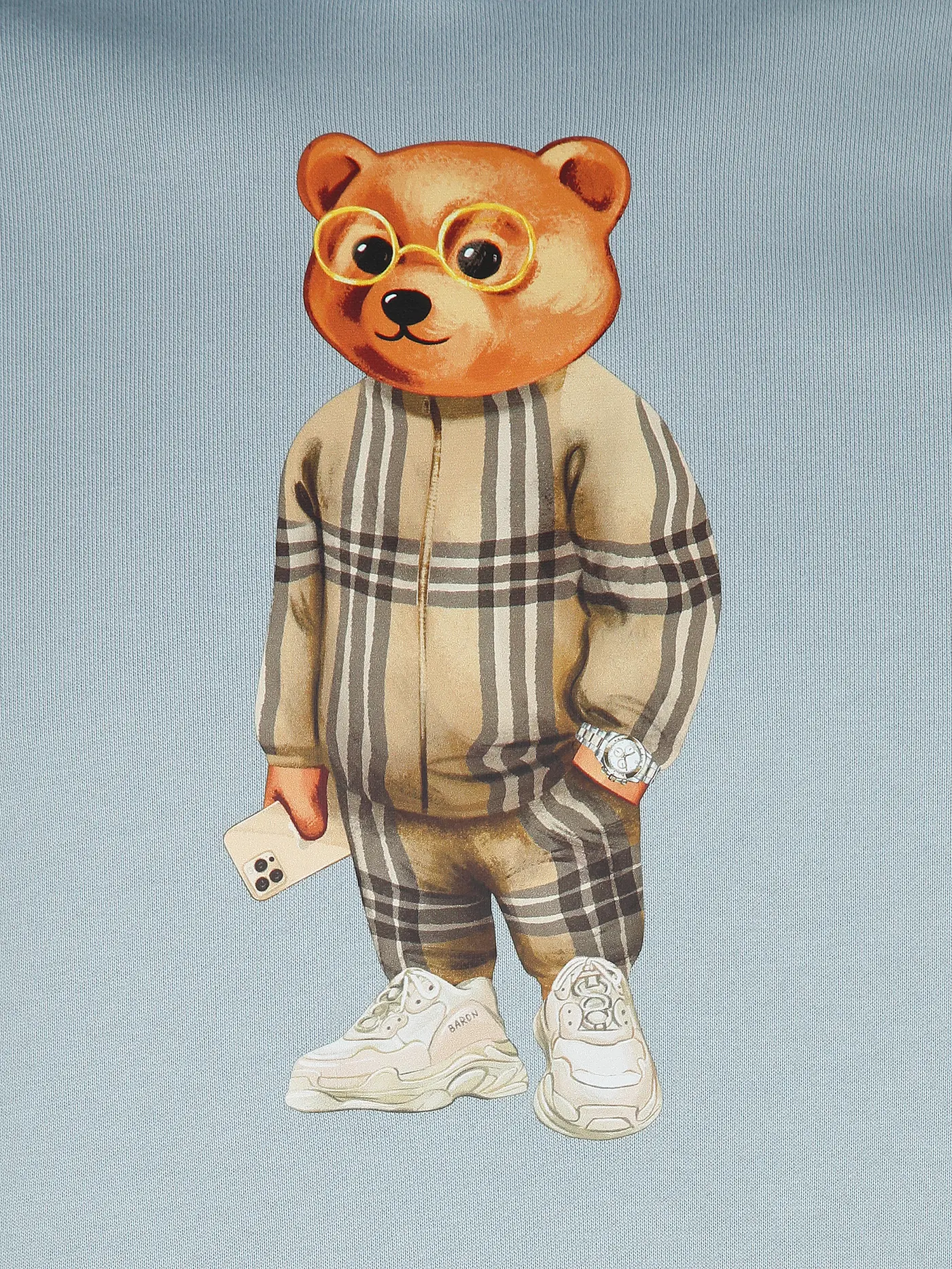 BARON FILOU | Kapuzensweater - Hoodie THE TRACKSUIT ICON | hellblau