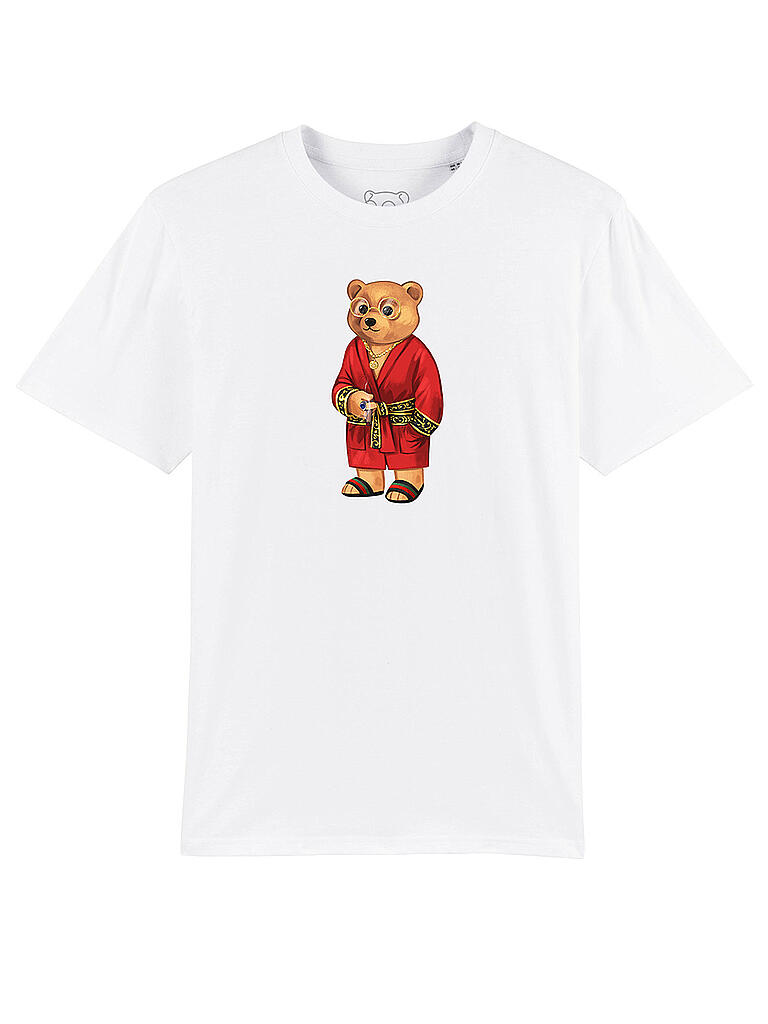 BARON FILOU | T Shirt " Bär Bademantel " | weiß