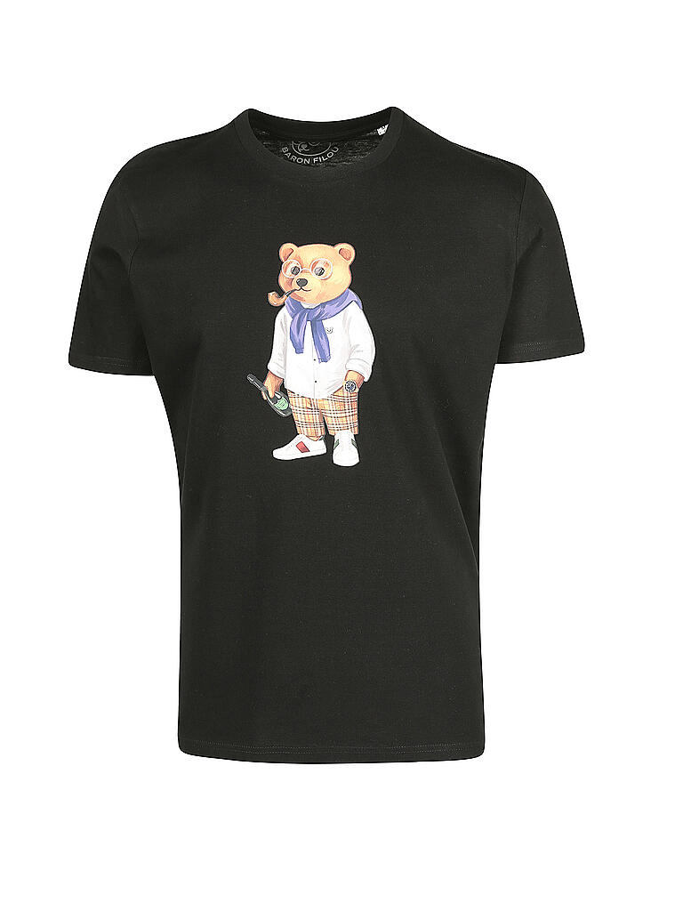 BARON FILOU | T Shirt " Pfeifenbär "  | schwarz