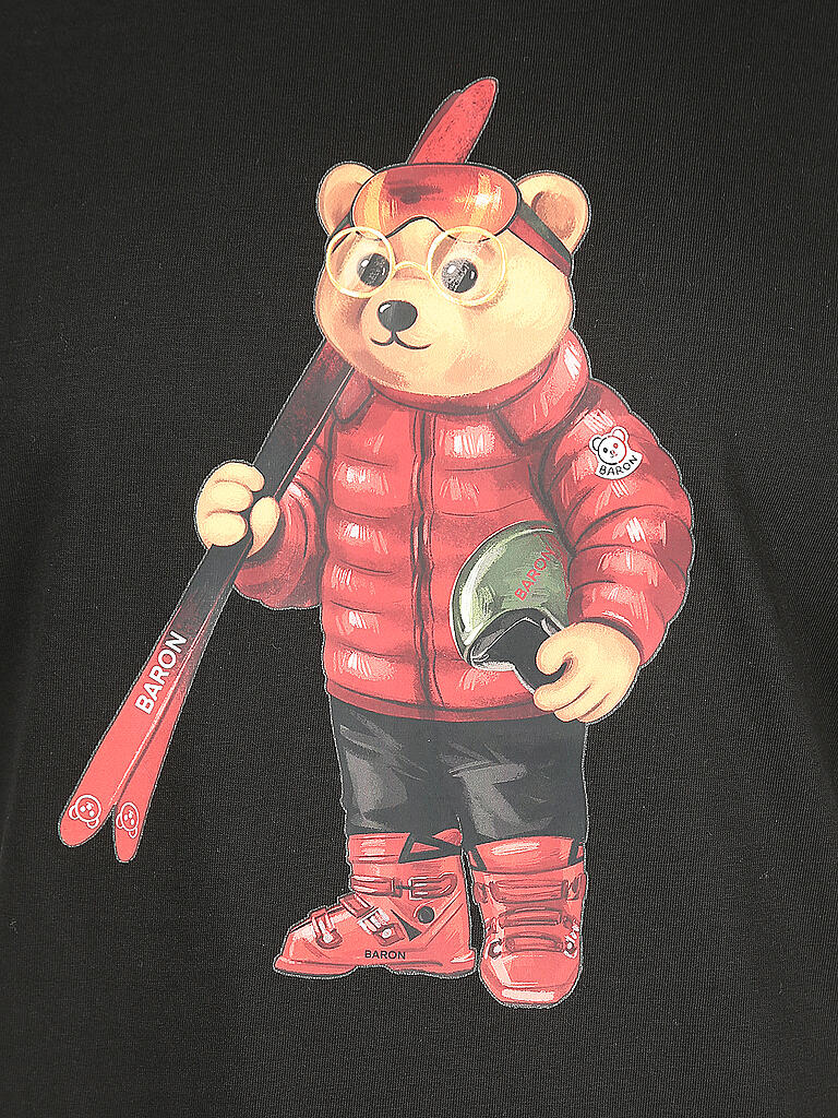 BARON FILOU | T Shirt " Ski Bär "  | schwarz