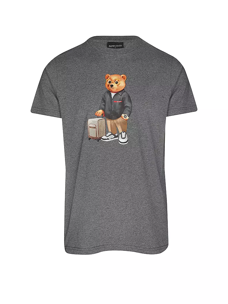 BARON FILOU | T-Shirt THE JETSET TRAVELER | grau