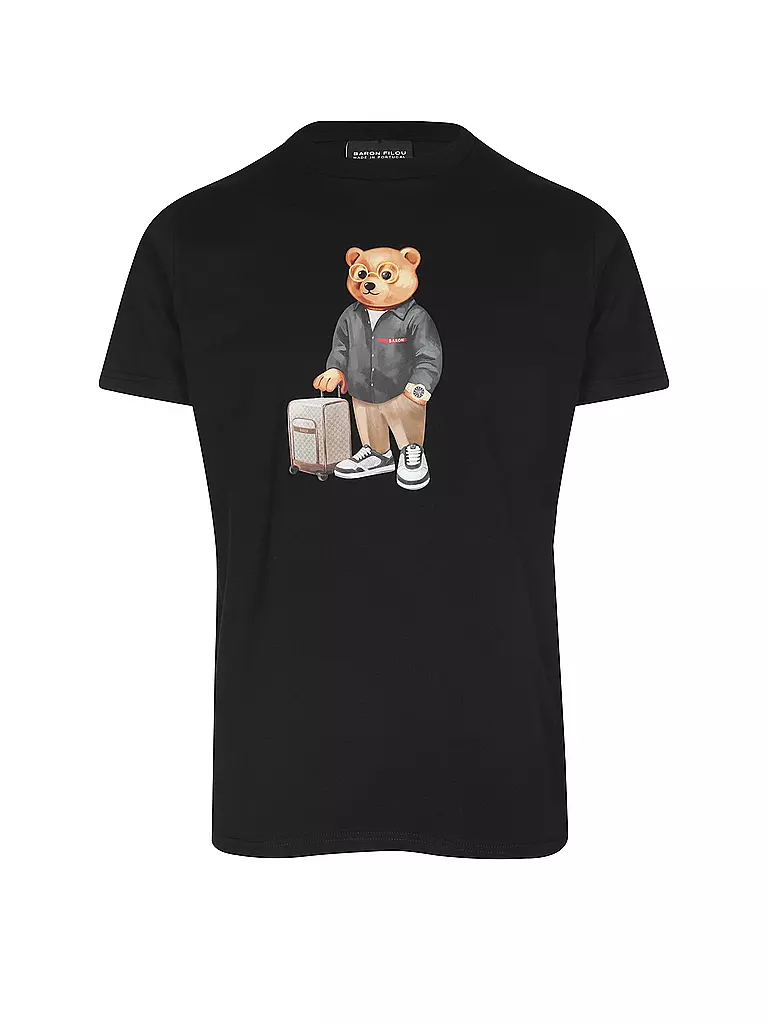 BARON FILOU | T-Shirt THE JETSET TRAVELER | schwarz