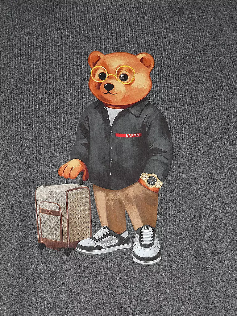 BARON FILOU | T-Shirt THE JETSET TRAVELER | grau
