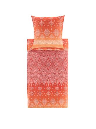 BASSETTI | Satin Bettwäsche KERALA 70x90cm/140x200cm Orange