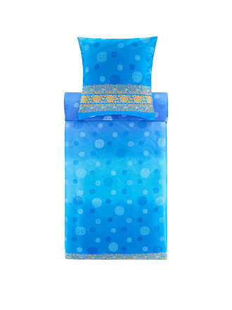 BASSETTI | Satin Bettwäsche NAIROBI 70x90cm/140x200cm Bleu