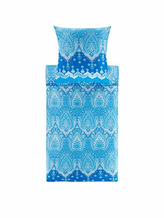 BASSETTI | Satin Bettwäsche ISOLABELLA 70x90cm/140x200cm Blau