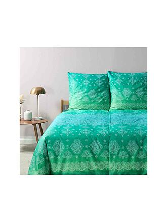 BASSETTI | Satin Bettwäsche KERALA 70x90cm/140x220cm Gruen