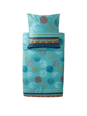 BASSETTI | Satin Bettwäsche  70x90cm / 140x200cm FLORENCE Türkis