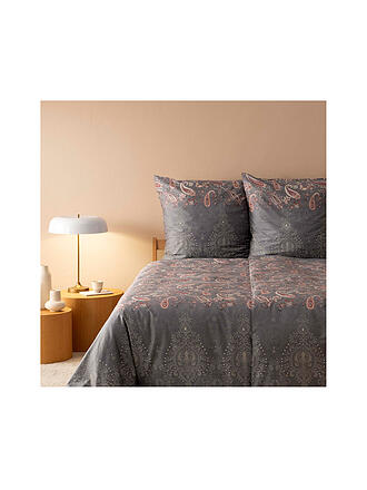 BASSETTI | Satin Bettwäsche 70x90cm / 140x200cm MONNALISA Grau