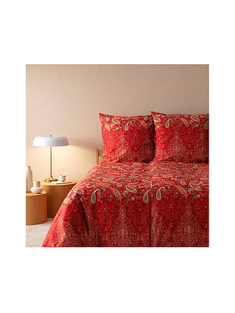 BASSETTI | Satin Bettwäsche 70x90cm / 140x220cm MONNALISA  Rot