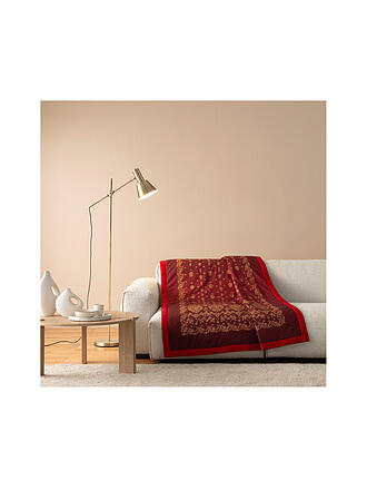 BASSETTI | Couvre-lit - Plaid 135x190cm GOLD DECOR Rouge