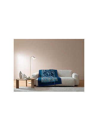 BASSETTI | Couvre-lit - Plaid 135x190cm INDIAN ROSES Bleu