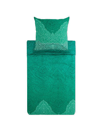 BASSETTI | Satin Bettwäsche DOLCEACQUA 70x90cm/140x200cm Gruen 