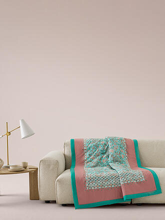 BASSETTI | Tagesdecke - Plaid 135x190cm TIGULLIO Hell Gruen