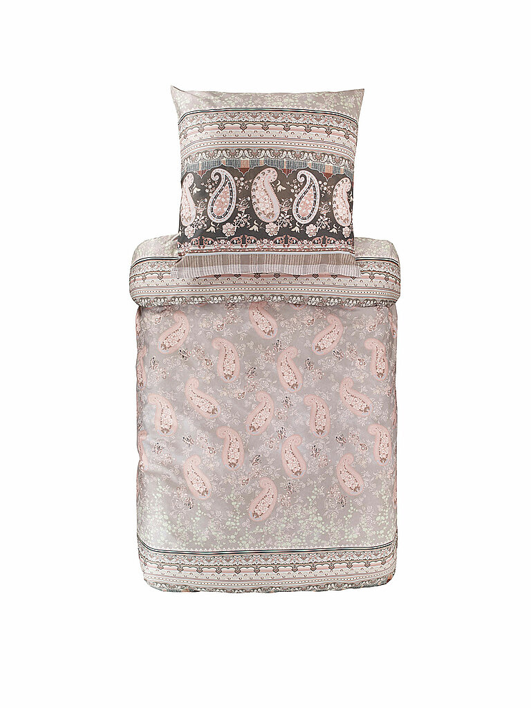 BASSETTI Satin-Bettwäsche Anacapri 70x90cm/140x200cm rosa