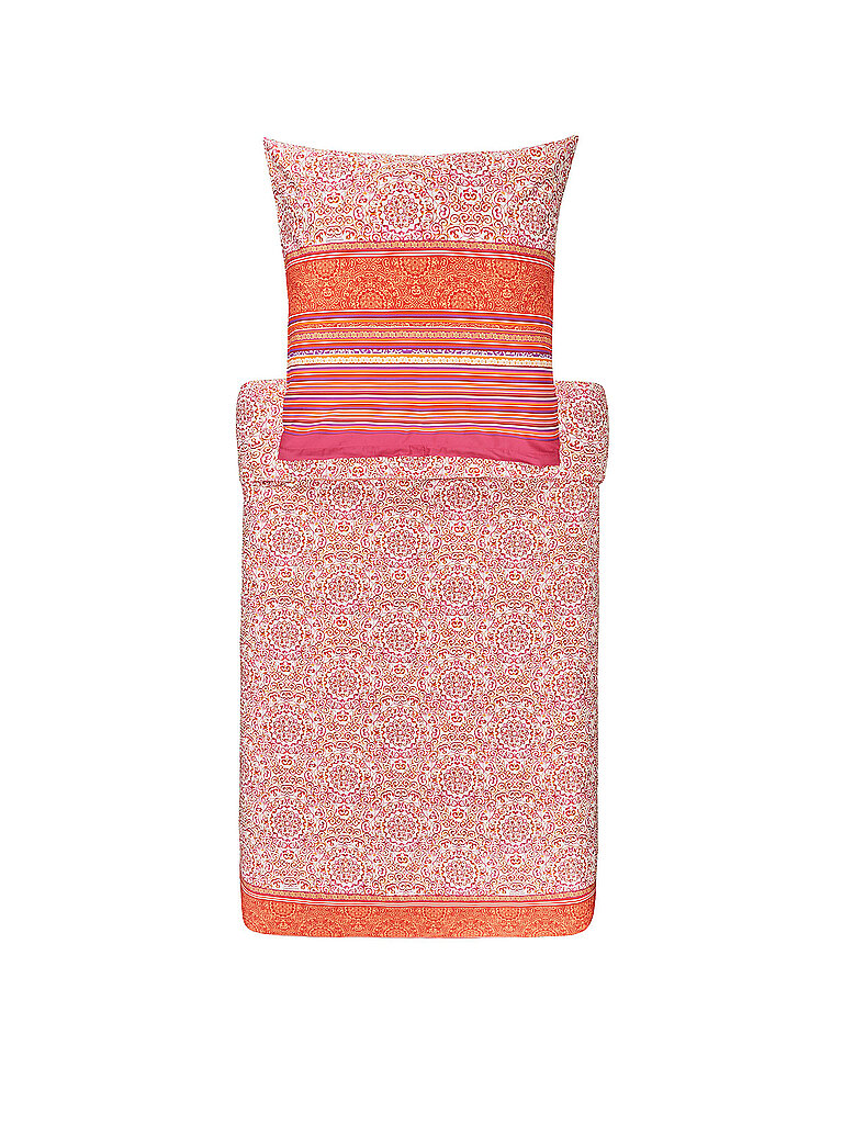BASSETTI Satin Bettwäsche Arona 70x90cm / 140x200cm Rosa rosa