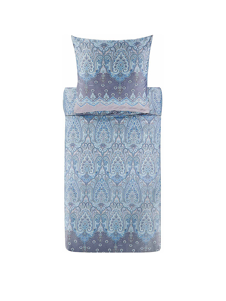 BASSETTI Satin Bettwäsche ISOLABELLA  70x90cm/140x200cm Petrol blau – BASSETTI