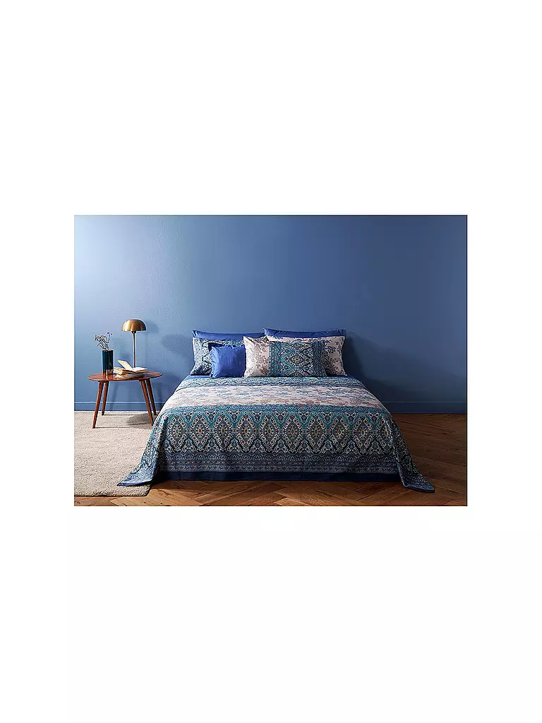 BASSETTI | Satin Bettwäsche 140x200cm AGRIGENTO Hellblau | hellblau