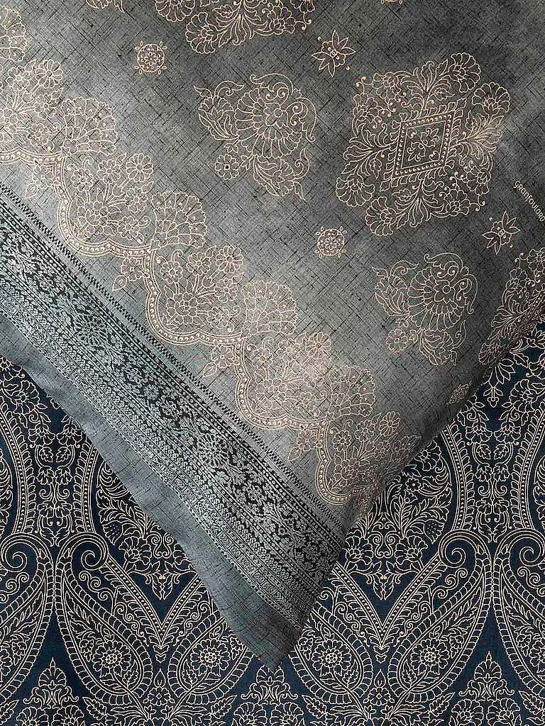 BASSETTI | Satin Bettwäsche 2x70x90cm/  200x200cm KERALA Grau | 