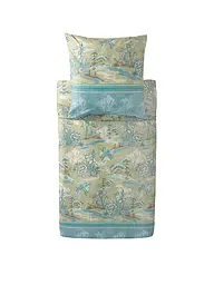 BASSETTI | Satin Bettwäsche  70x90cm / 140x200cm ACQUAFORTE Terrakotta | mint