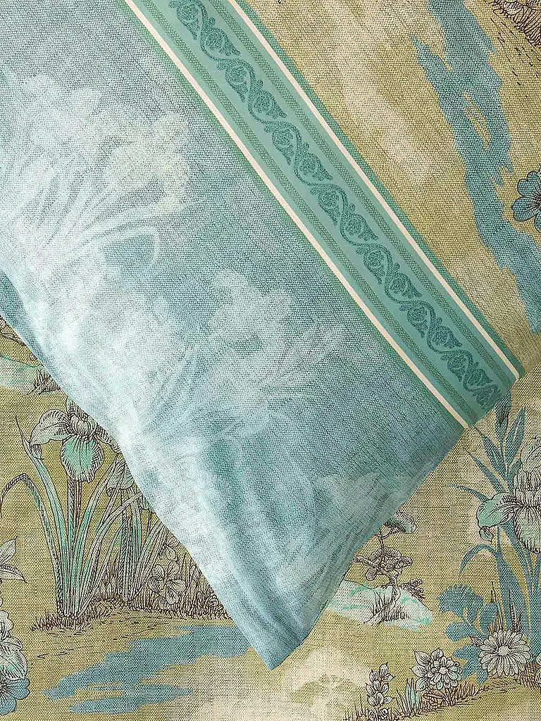 BASSETTI | Satin Bettwäsche 70x90cm / 140x200cm ACQUAFORTE  Gruen | mint