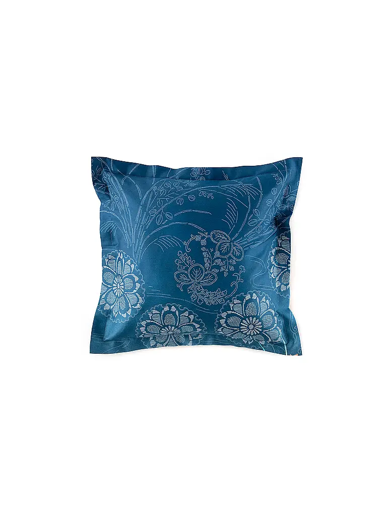 BASSETTI | Satin Bettwäsche 70x90cm / 140x200cm ESPERIDI Petrol | blau