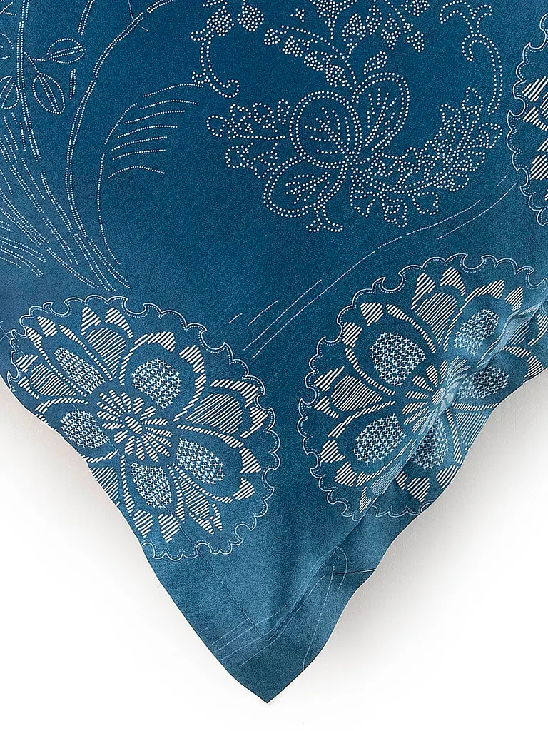 BASSETTI | Satin Bettwäsche 70x90cm / 140x200cm ESPERIDI Petrol | blau