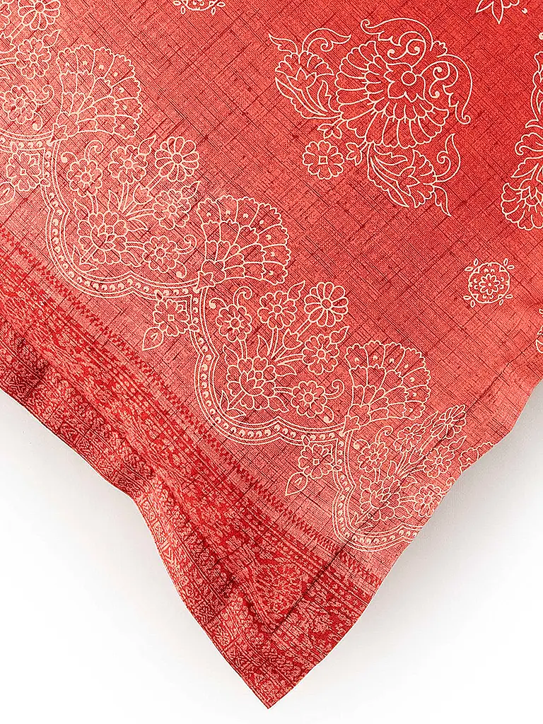 BASSETTI | Satin Bettwäsche 70x90cm / 140x220cm KERALA Bordeaux | 