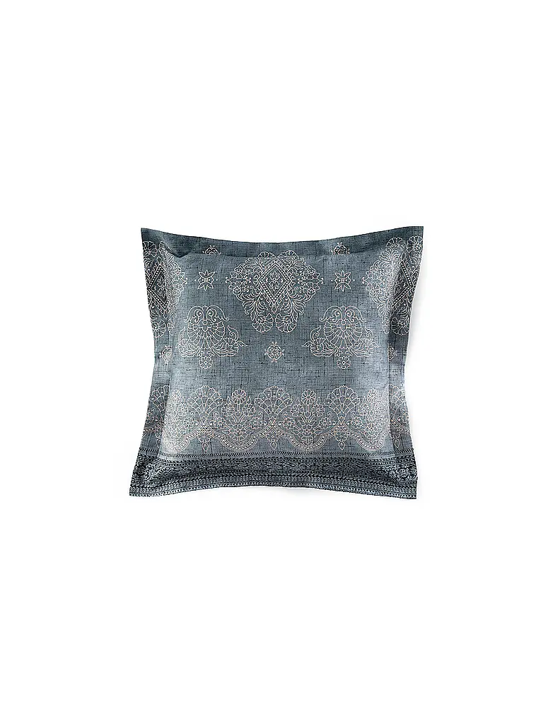 BASSETTI | Satin Bettwäsche 70x90cm / 140x220cm KERALA Smaragdgruen | 