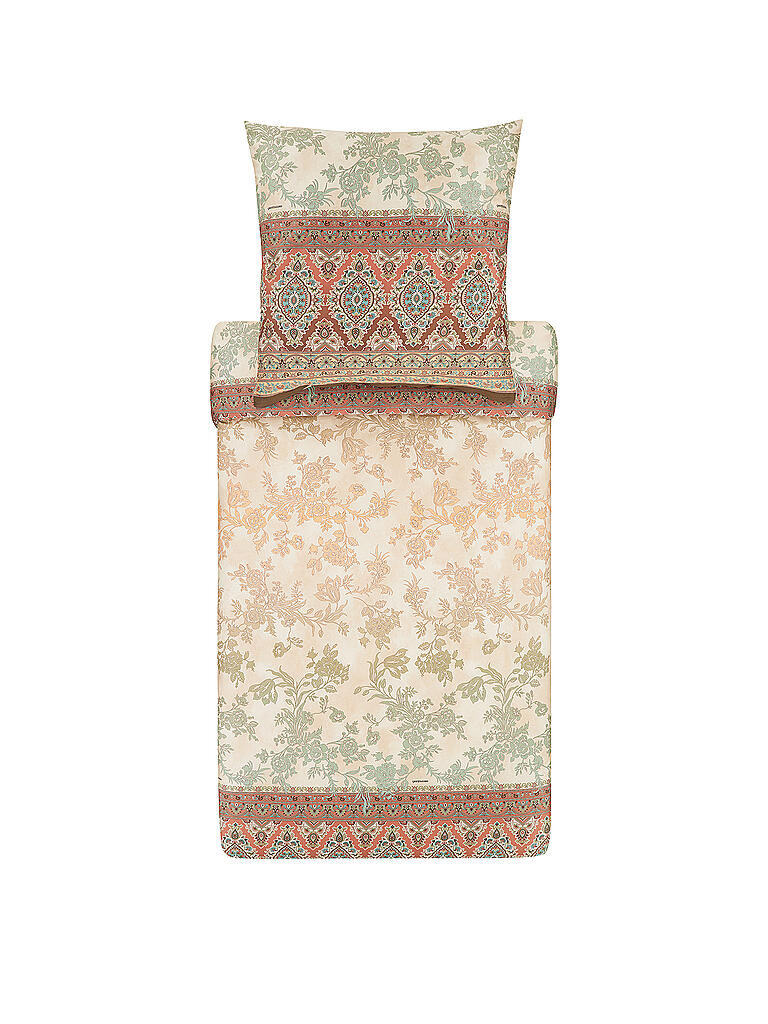 BASSETTI | Satin Bettwäsche AGRIGENTO 70x90cm/140x200cm Beige | beige