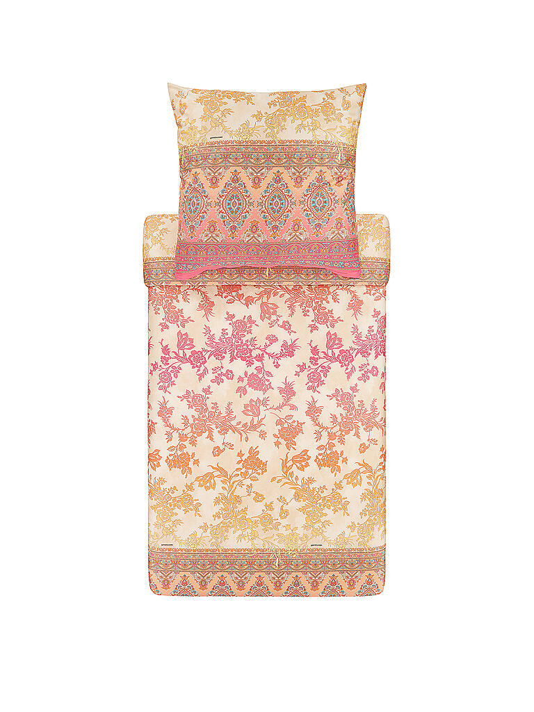BASSETTI | Satin Bettwäsche AGRIGENTO 70x90cm/140x200cm Rosa | rosa
