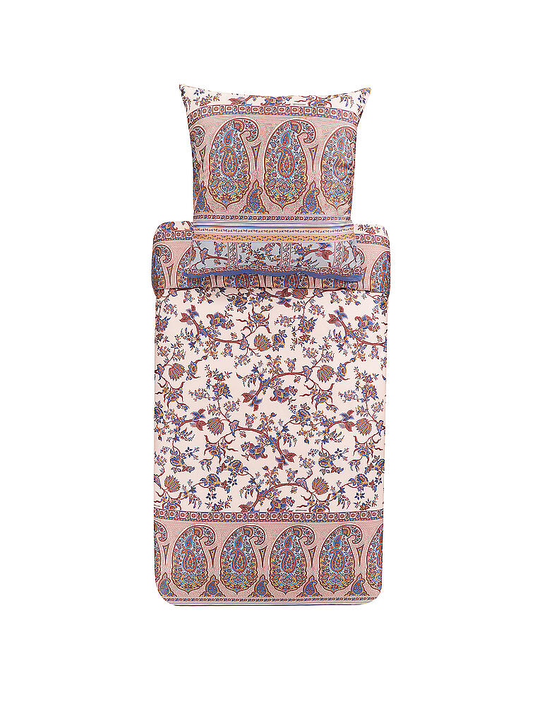 BASSETTI | Satin Bettwäsche GENOVEVA 70x90cm/140x200cm rosa | rosa