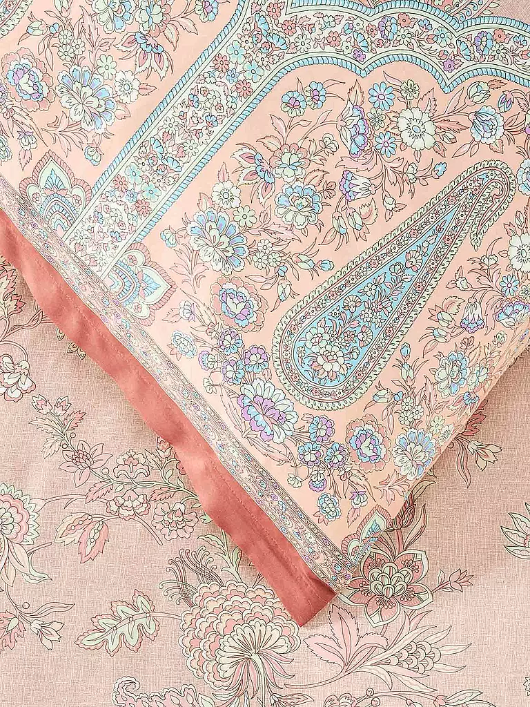 BASSETTI | Satin Bettwäsche INDIAN ROSES 70x90cm/140x200cm Beige | mint