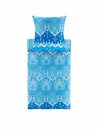 BASSETTI | Satin Bettwäsche ISOLABELLA 70x90cm/140x200cm Blau | blau