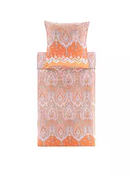 BASSETTI | Satin Bettwäsche ISOLABELLA 70x90cm/140x200cm Blau | orange
