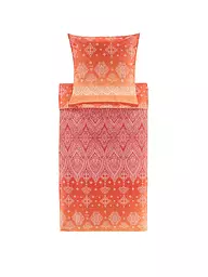 BASSETTI | Satin Bettwäsche KERALA 70x90cm/140x200cm Orange | orange